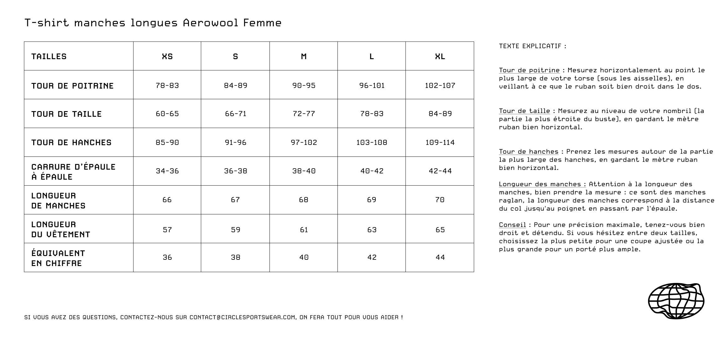 Guide des tailles