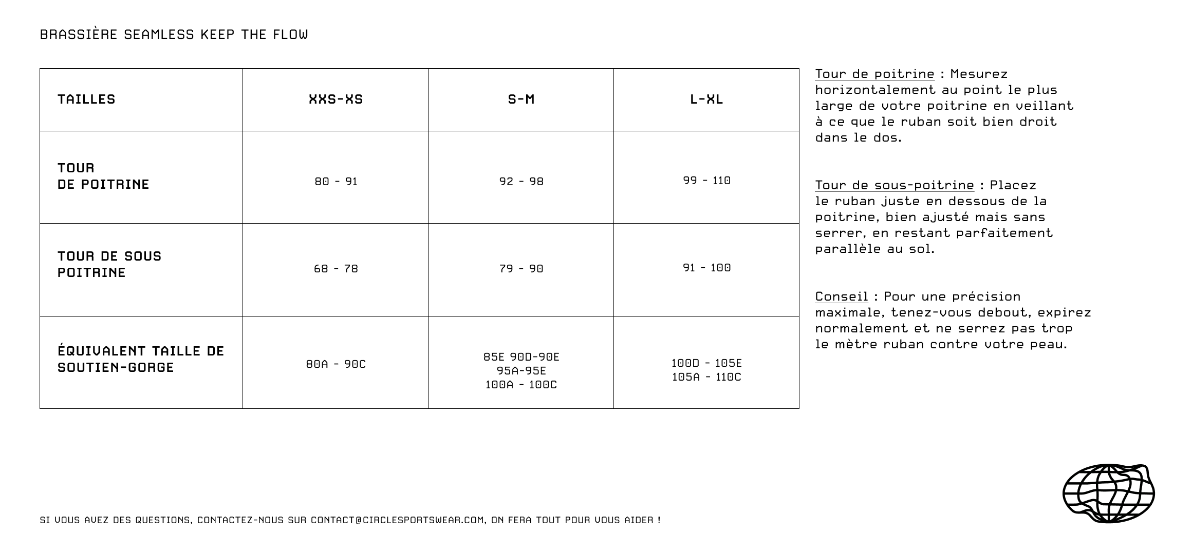 Guide des tailles