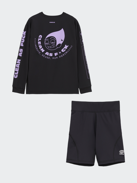 Pack CAF 2.0 Long-sleeve & black Shorty 