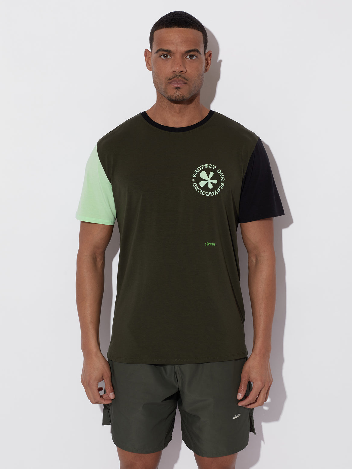 T-shirt_Iconic_Colorblock_Moss_Mint_men_1