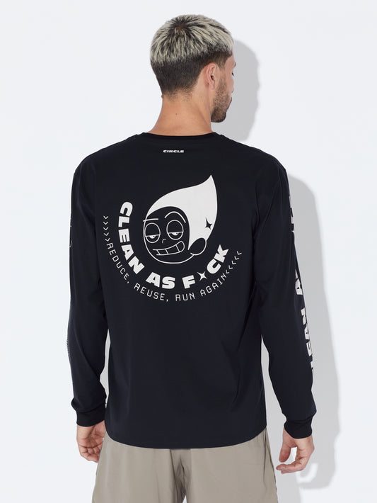 Clean As Fuck Long-Sleeve T-Shirt 