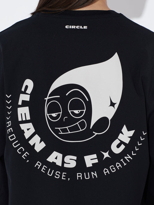 Clean As Fuck Long-Sleeve T-Shirt 