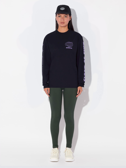 Pack Manches longues CAF & Legging Seamless moss