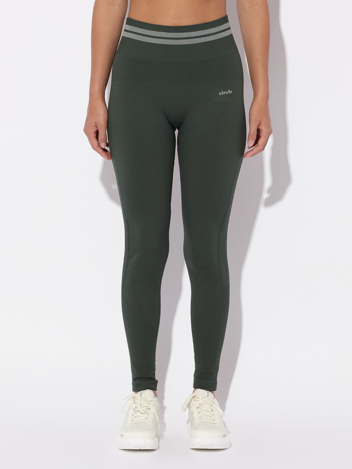 Pack Manches longues CAF & Legging Seamless moss