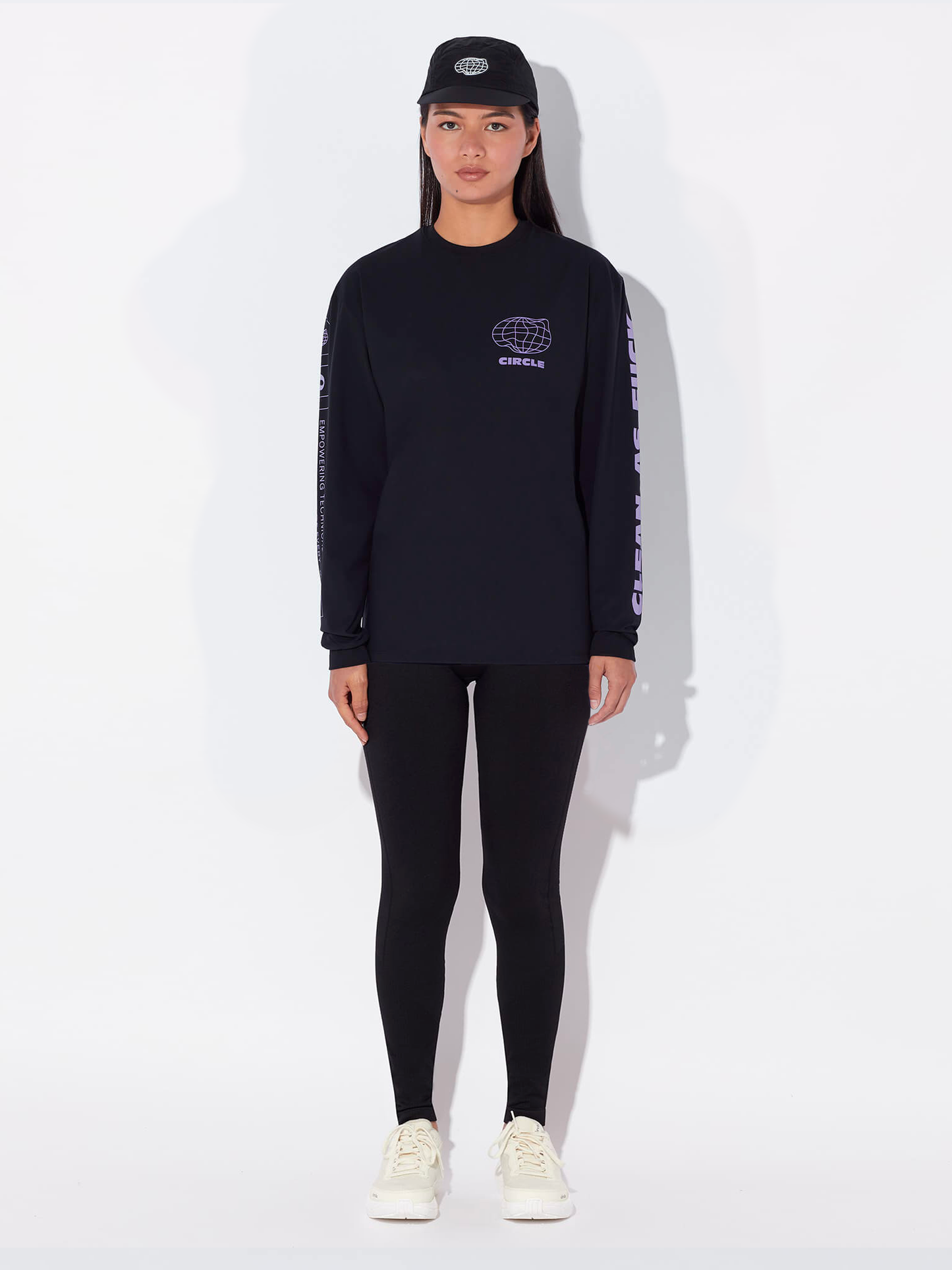 Pack Manches longues CAF & Legging Seamless noir