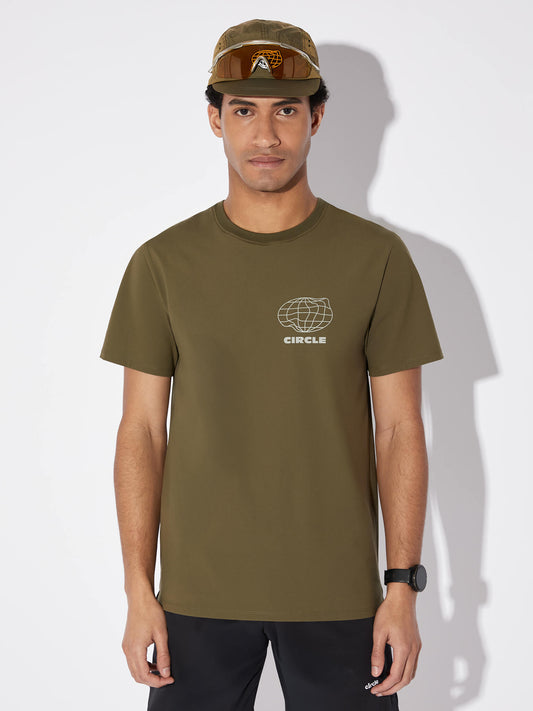 Pack T-Shirt Agility Run moss & Legging Men in tights noir