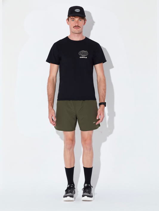 Pack T-shirt Agility Run Noir & Short Active Moss