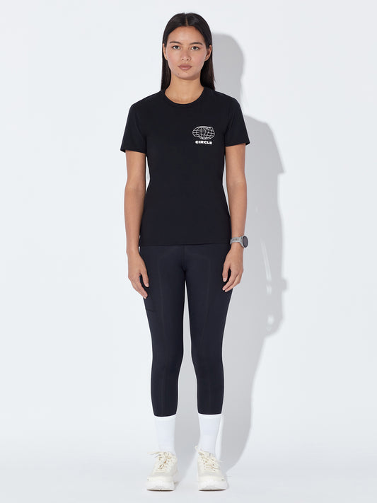 Pack T-Shirt Athletic Run & Legging Noir