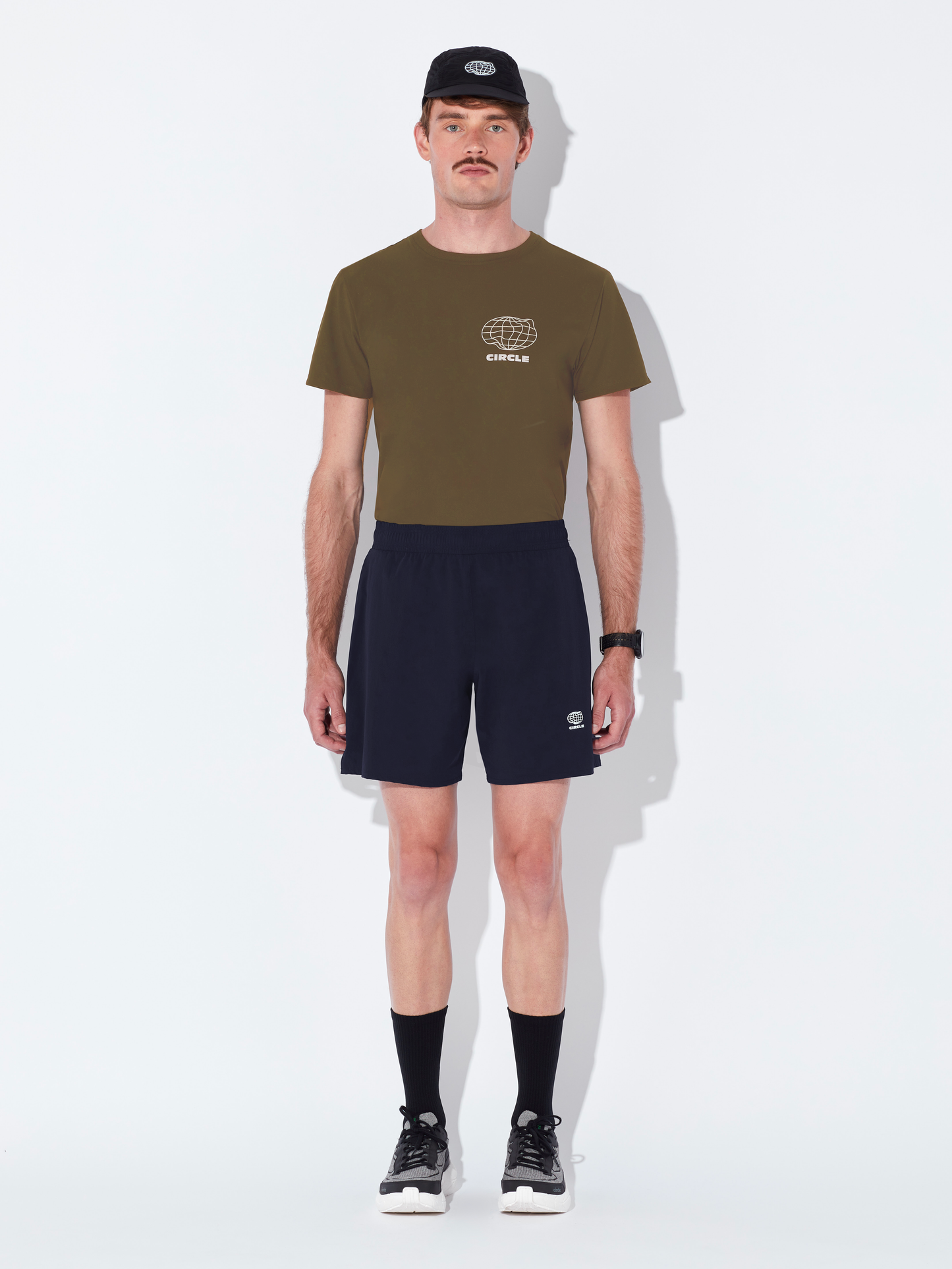 Pack T-Shirt Agility Run moss & Short Everystride navy