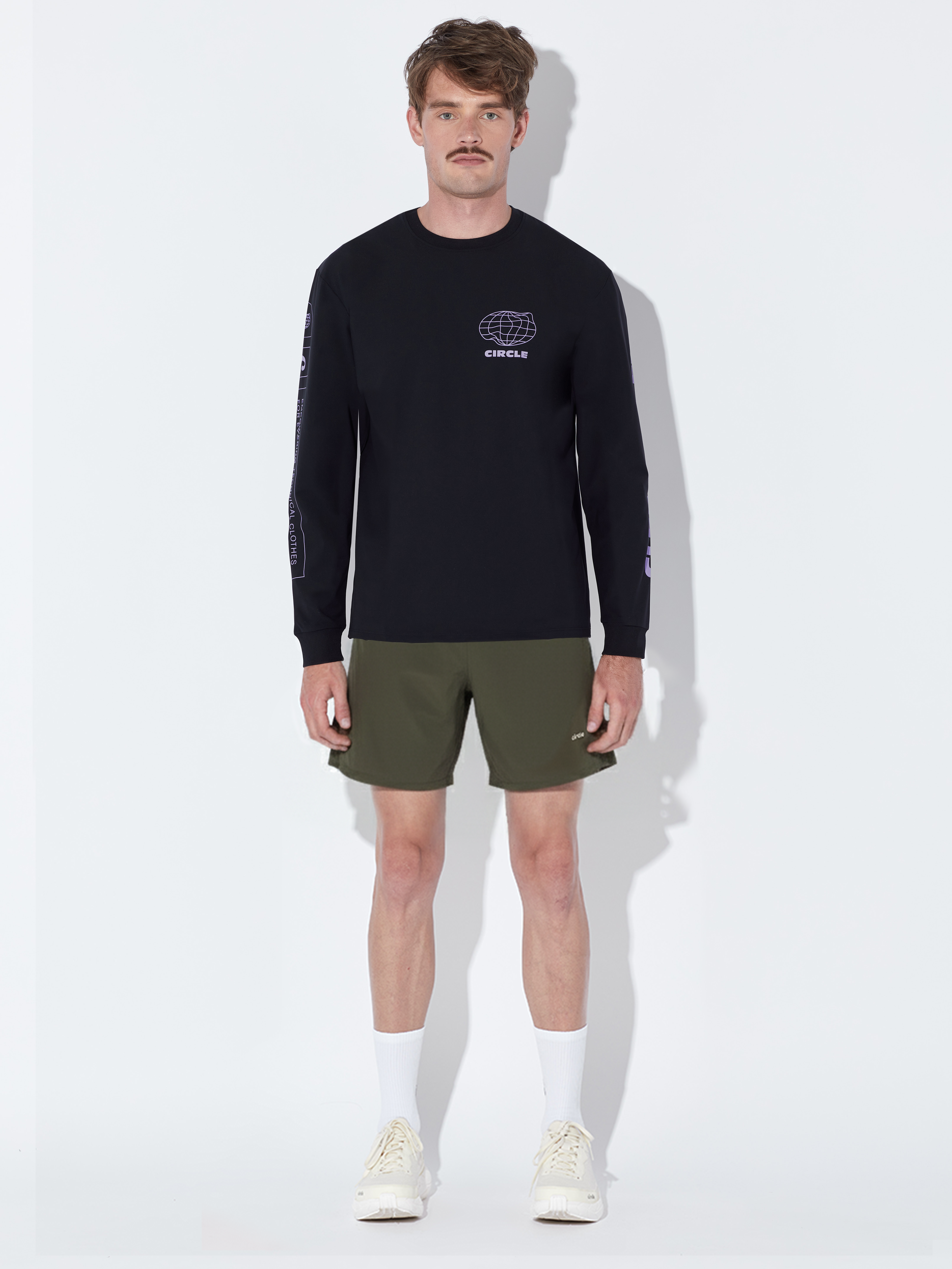 Pack Manches longues CAF & Short Active moss