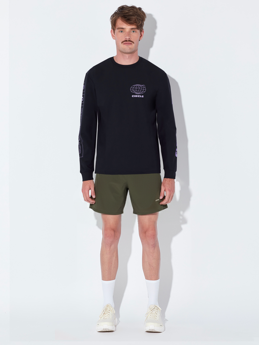 Pack Manches longues CAF & Short Active moss